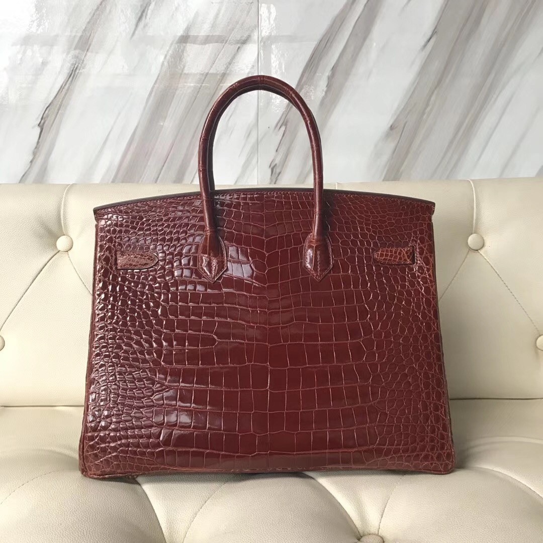 Hermes Birkin 35cm cc31蜜糖棕 Miel 禦用原裝HCP灣鱷 Shiny porosus crocodile