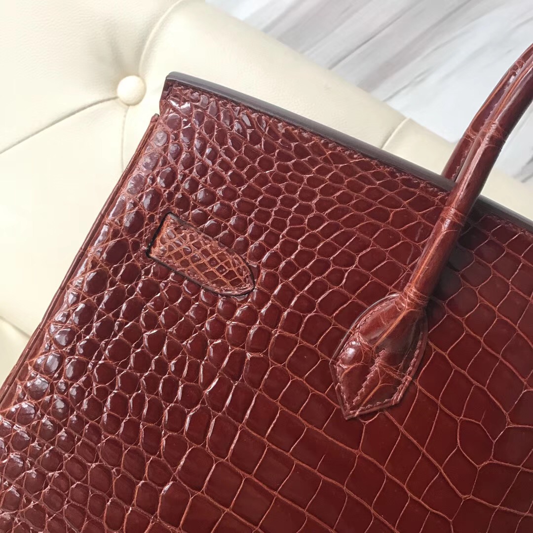 Hermes Birkin 35cm cc31蜜糖棕 Miel 禦用原裝HCP灣鱷 Shiny porosus crocodile