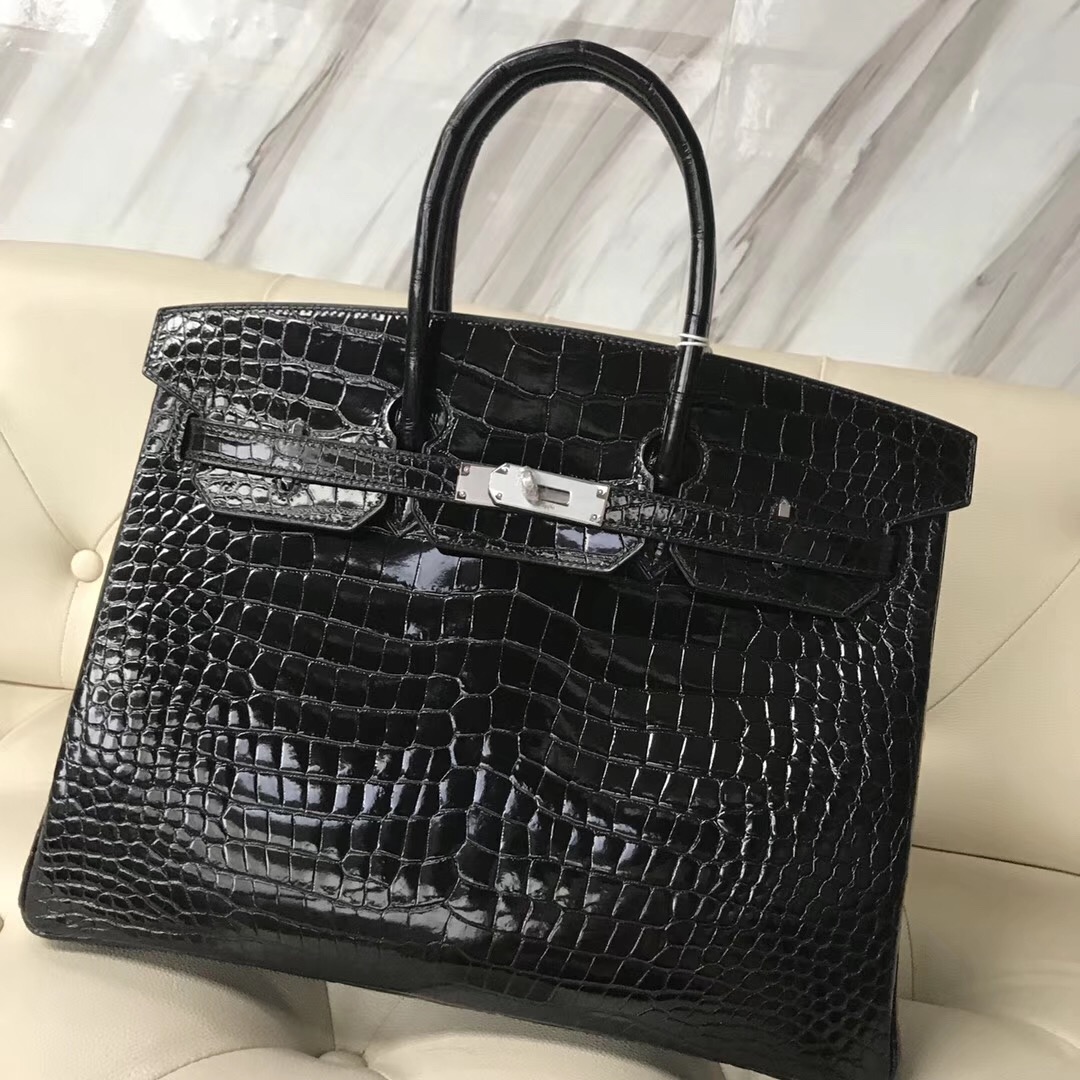 香港觀塘區愛馬仕 Hong Kong Hermes Birkin 35cm 澳洲灣鱷 CK89黑色