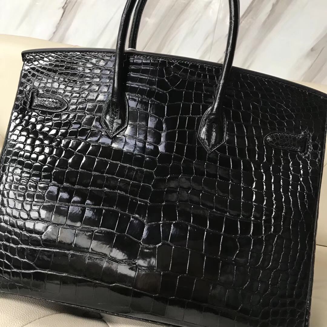 香港觀塘區愛馬仕 Hong Kong Hermes Birkin 35cm 澳洲灣鱷 CK89黑色