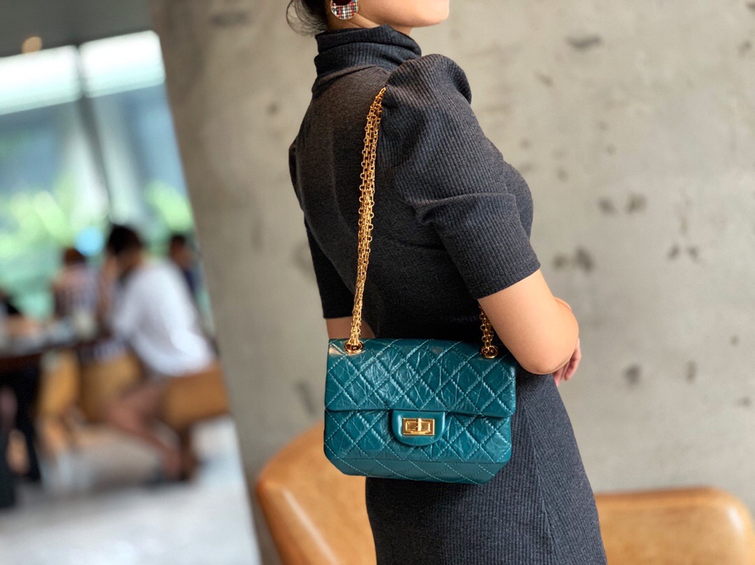 臺灣香奈兒包包 口蓋包 Large 2.55 handbag  montebello 胎牛皮