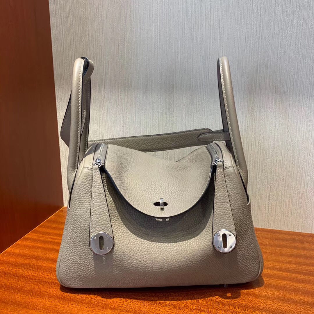 Hermes Lindy 26cm taurillon Clemence leather M8瀝青灰 Griss Asphalte