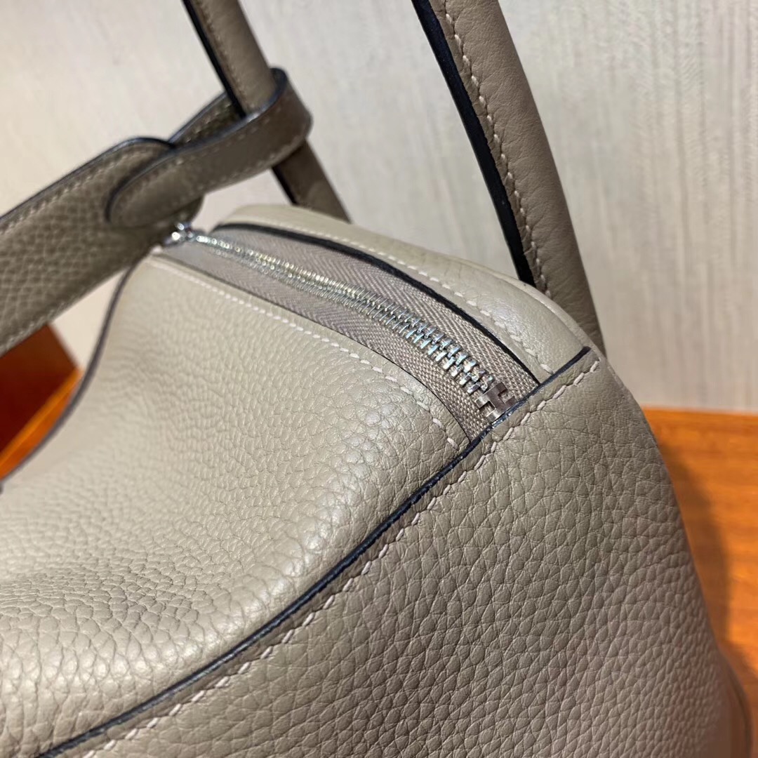 Hermes Lindy 26cm taurillon Clemence leather M8瀝青灰 Griss Asphalte