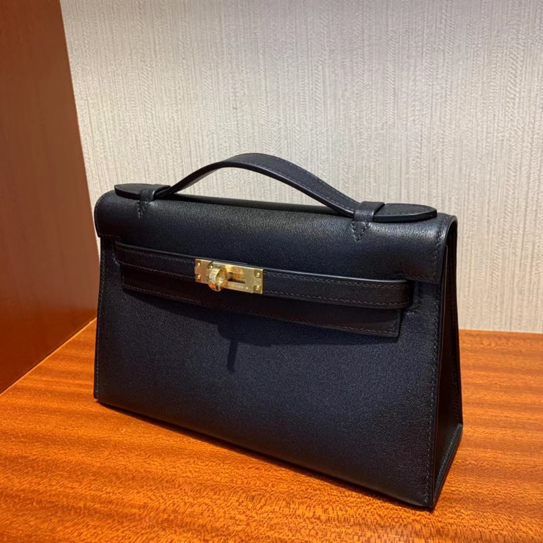 Hong Kong Hermes Mini Kelly Pochette 22cm 壹代 CK89 Swift calfskin 皮