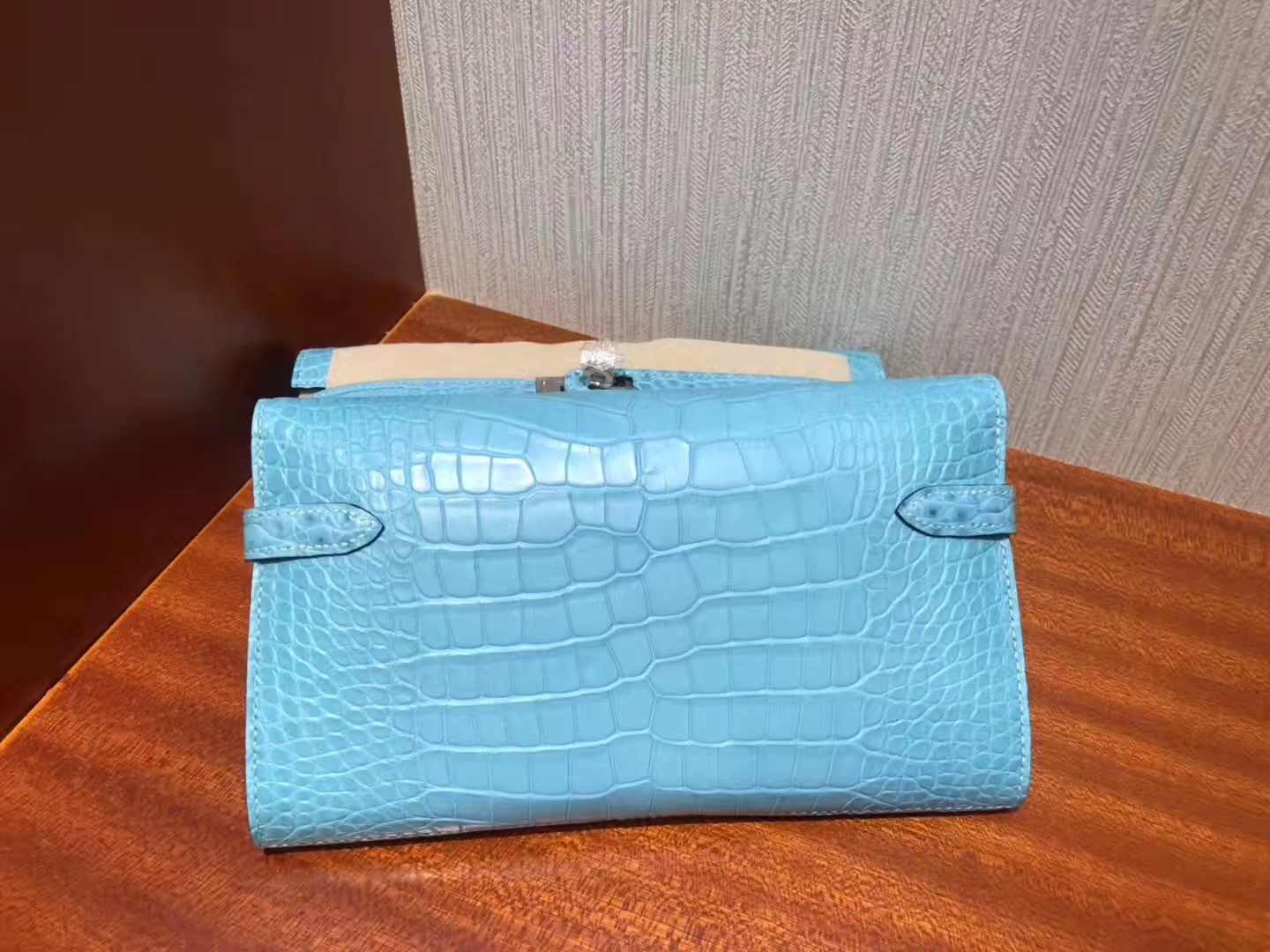 香港深水埗區愛馬仕凱莉錢夾 Hermes Kelly Wallet 3Z聖西爾藍