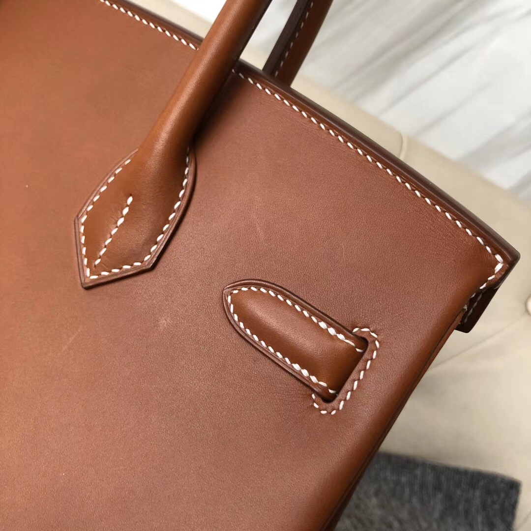 愛馬仕包包 馬鞍皮的優缺點 Hermes Birkin 30cm Barenia Natural CK37金棕色