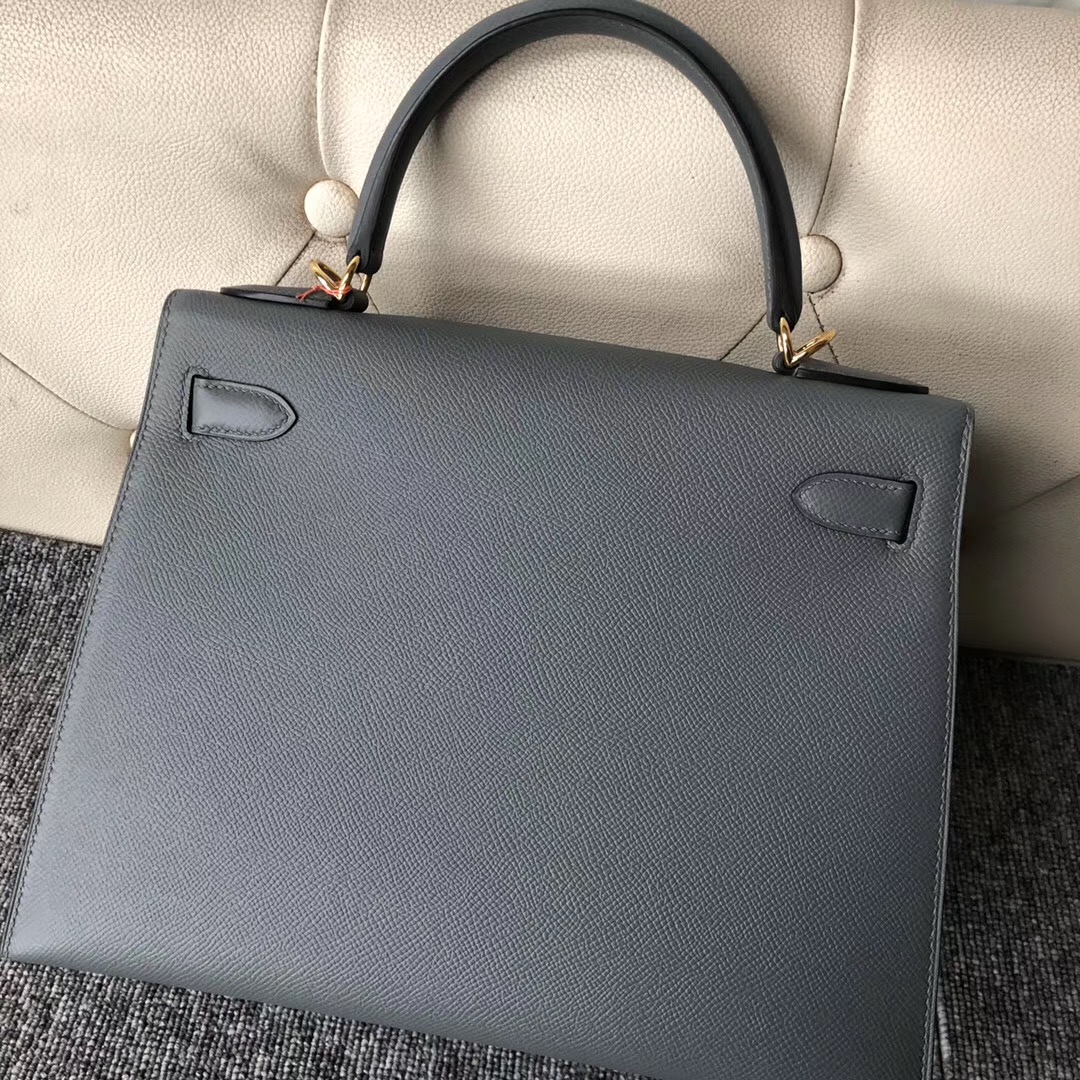 爱马仕CC63杏绿色 Hermes Kelly 28cm CC63杏绿色 VERT AMANDE