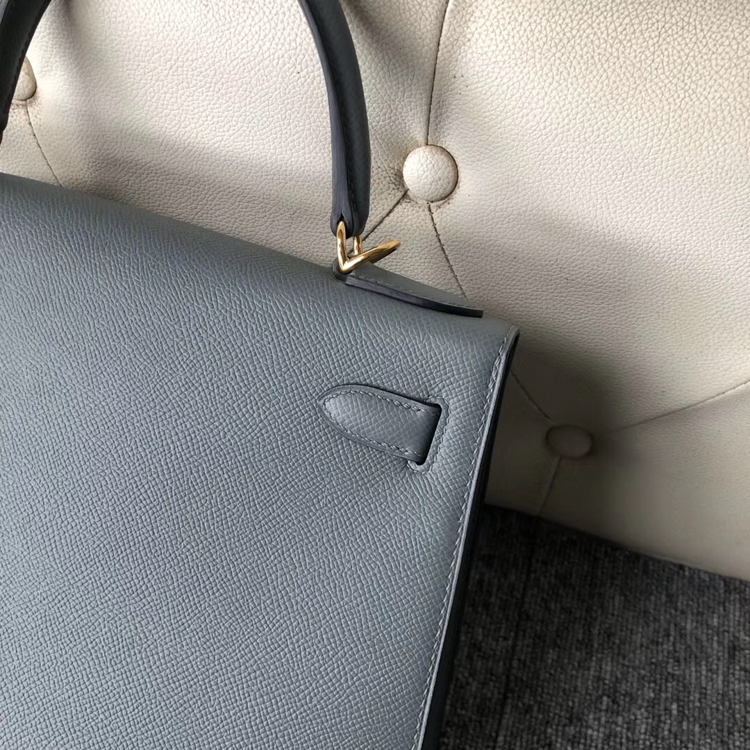 爱马仕CC63杏绿色 Hermes Kelly 28cm CC63杏绿色 VERT AMANDE