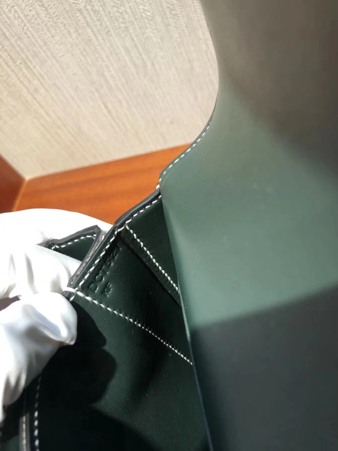愛馬仕最新款馬賽克包的尺寸 Hermes Mosaique馬賽克 雪花色蜥蜴內拼墨綠色