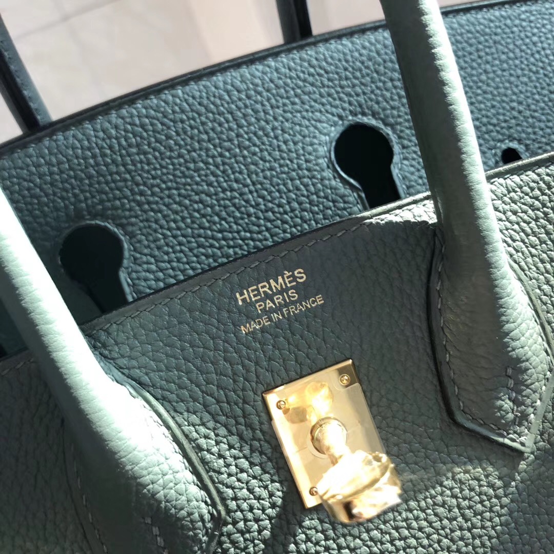 愛馬仕2019最新顏色鉑金包 Hermes Birkin 25cm CC63杏綠色 Vert Amande