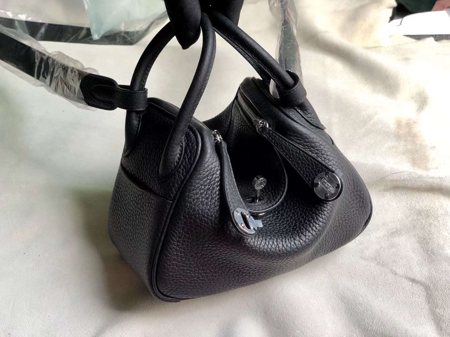 澳門四季名店 愛馬仕專賣店  愛馬仕lindy迷妳19尺寸 Hermes mini Lindy CC89黑色