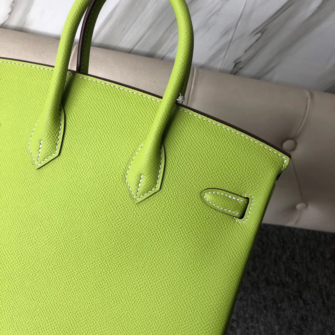 臺灣臺北市、新北市 愛馬仕包包定制價格 Hermes Birkin 25cm 6R Kiwf 奇異果綠