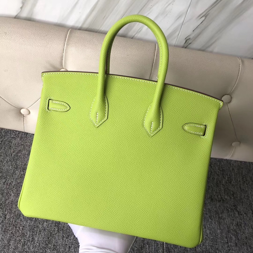 臺灣臺北市、新北市 愛馬仕包包定制價格 Hermes Birkin 25cm 6R Kiwf 奇異果綠