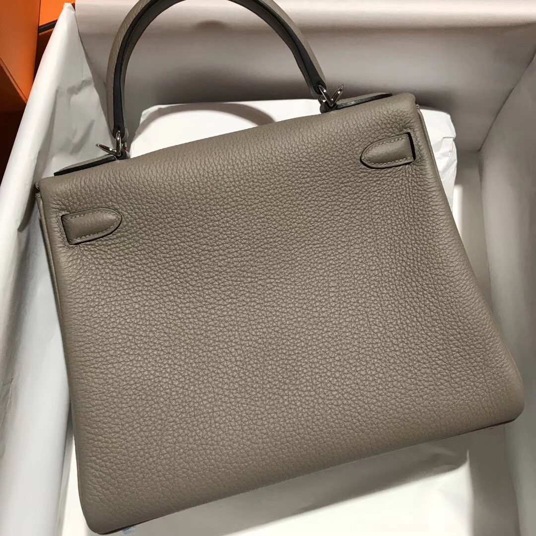 愛馬仕凱莉包圖片 香港價格 Hermès Kelly 28cm M8瀝青灰 Griss Asphalte