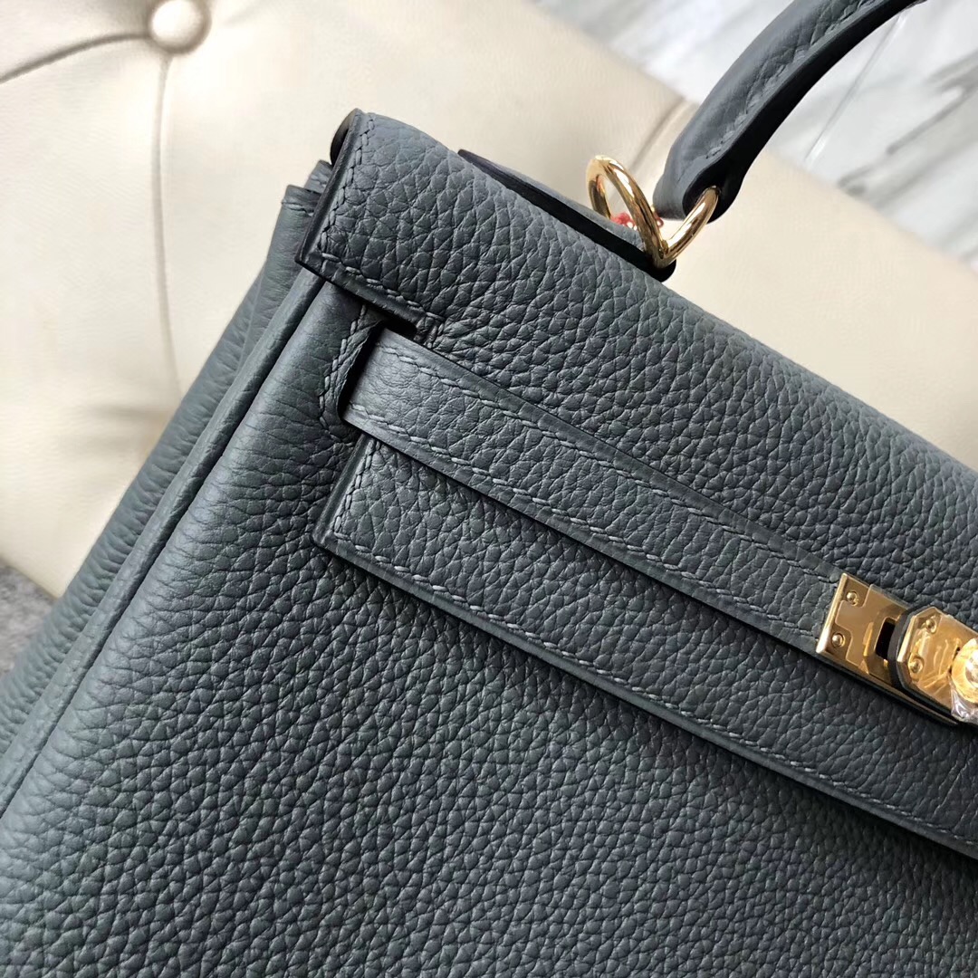 Singapore Hermes Kelly 25cm Epsom / togo CC63杏綠色 Vert Amande