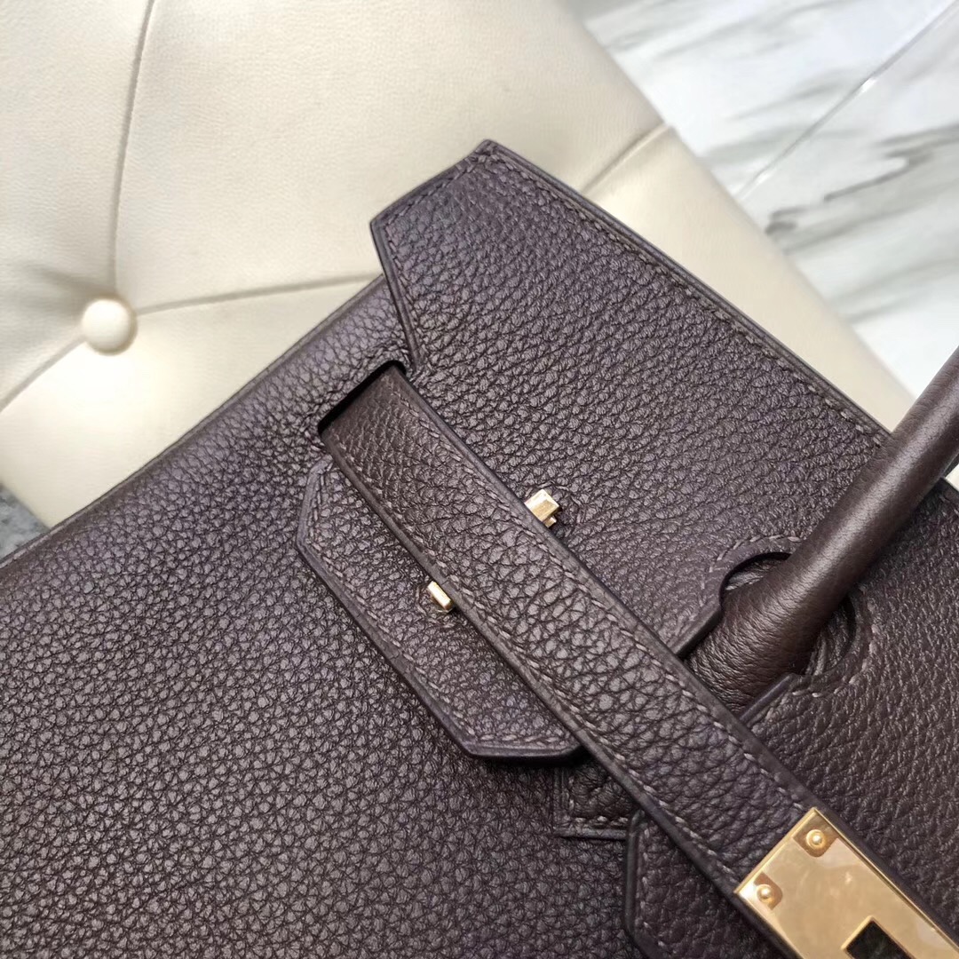 愛馬仕鉑金包30價格 臺灣官網 Hermes Birkin 30cm CK47巧克力色 Coffee togo