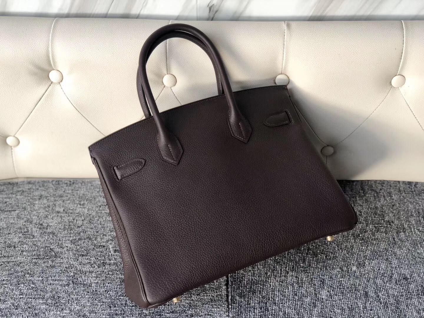 愛馬仕鉑金包30價格 臺灣官網 Hermes Birkin 30cm CK47巧克力色 Coffee togo