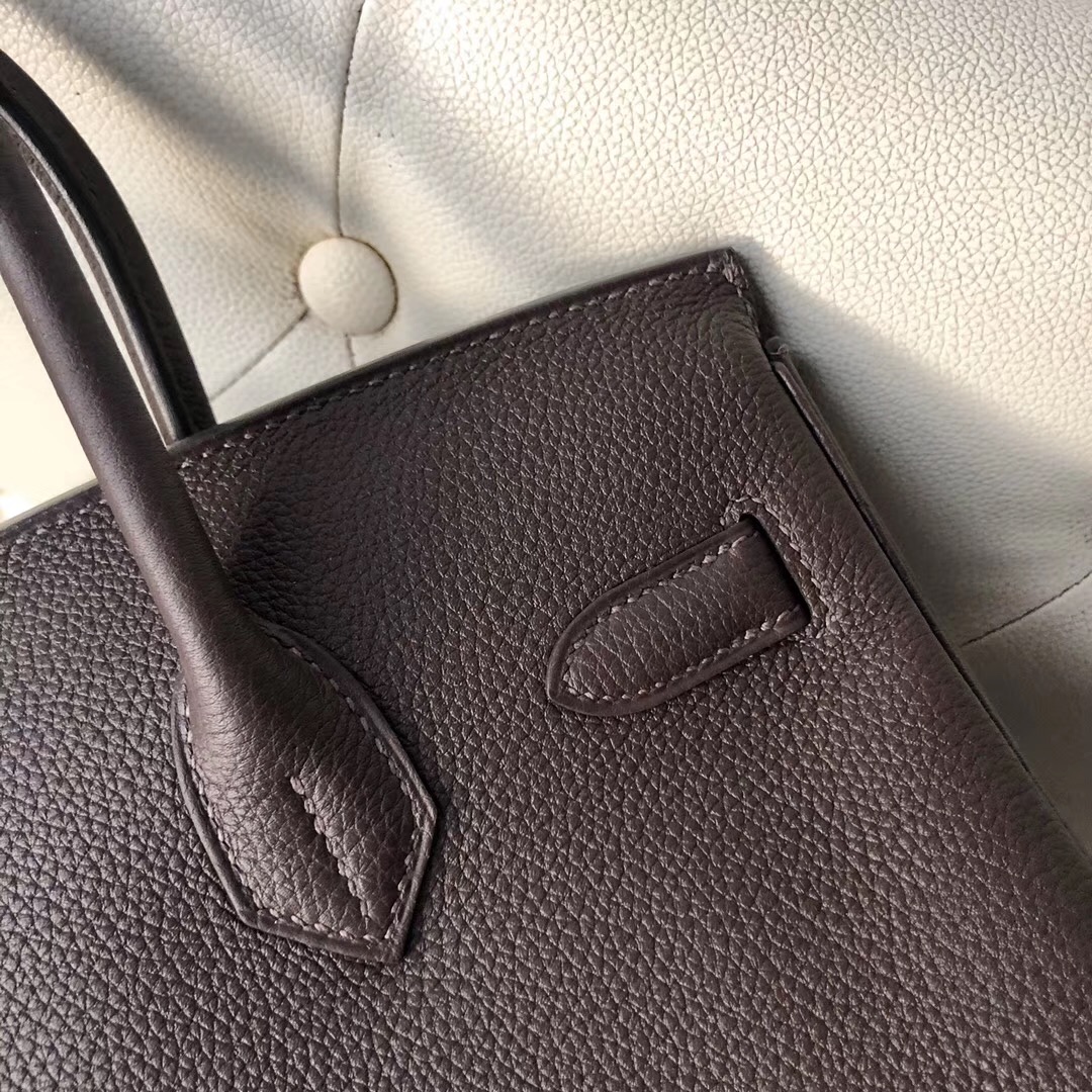 愛馬仕鉑金包30價格 臺灣官網 Hermes Birkin 30cm CK47巧克力色 Coffee togo