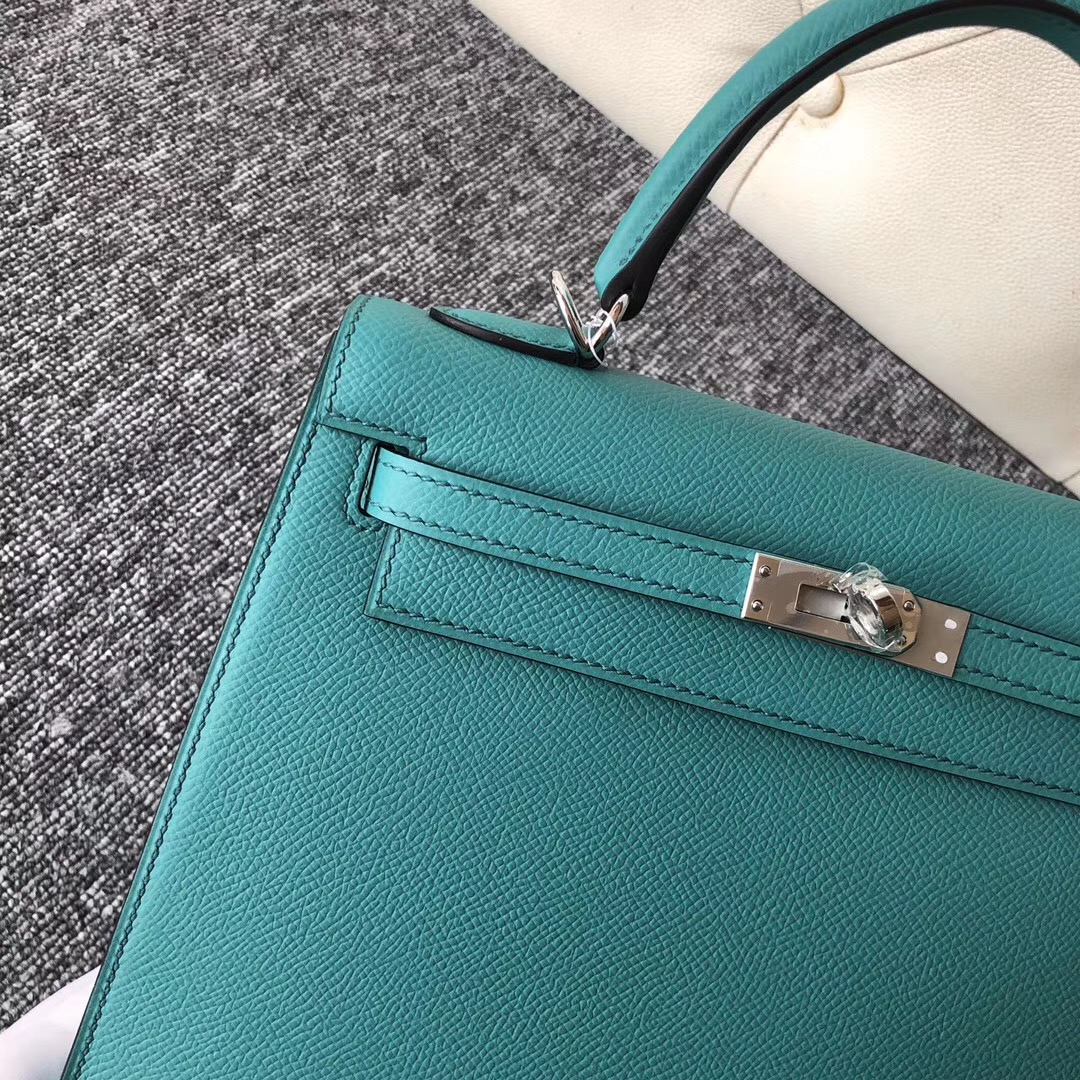 香港九龍半島愛馬仕 Hermes Kelly25cm U1維羅斯納綠 Vertluo We verone