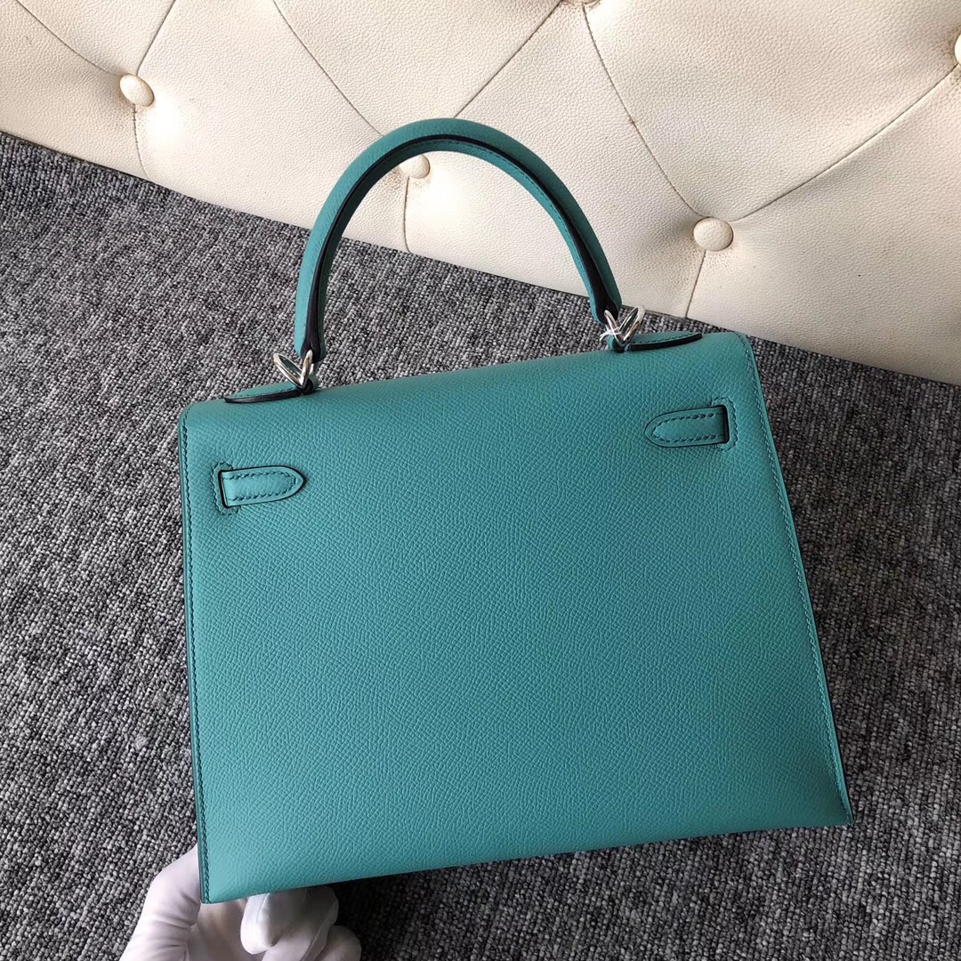 香港九龍半島愛馬仕 Hermes Kelly25cm U1維羅斯納綠 Vertluo We verone