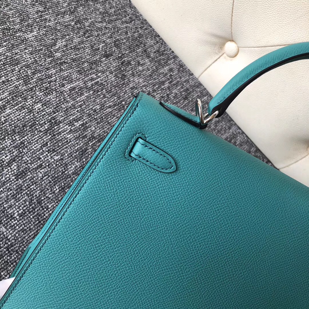 香港九龍半島愛馬仕 Hermes Kelly25cm U1維羅斯納綠 Vertluo We verone