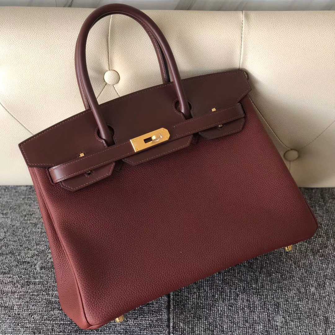 Hong Kong Hermes Birkin 30cm Togo皮/Box皮 CK55愛馬仕紅 Rouge H