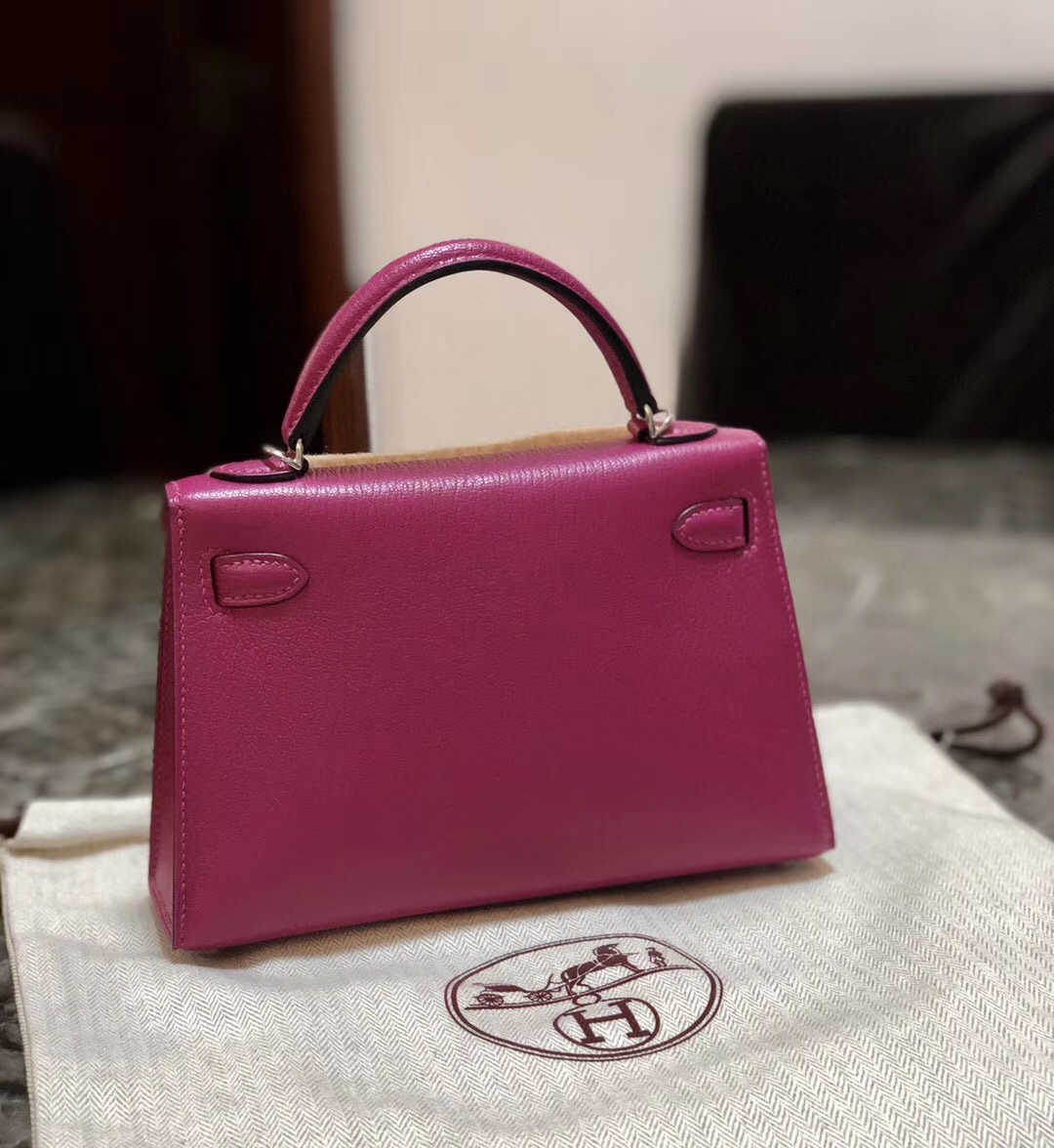 越南愛馬仕專賣店地址 Hermes Kelly Mini 2代 Chevre L3玫瑰紫 Rose Purple