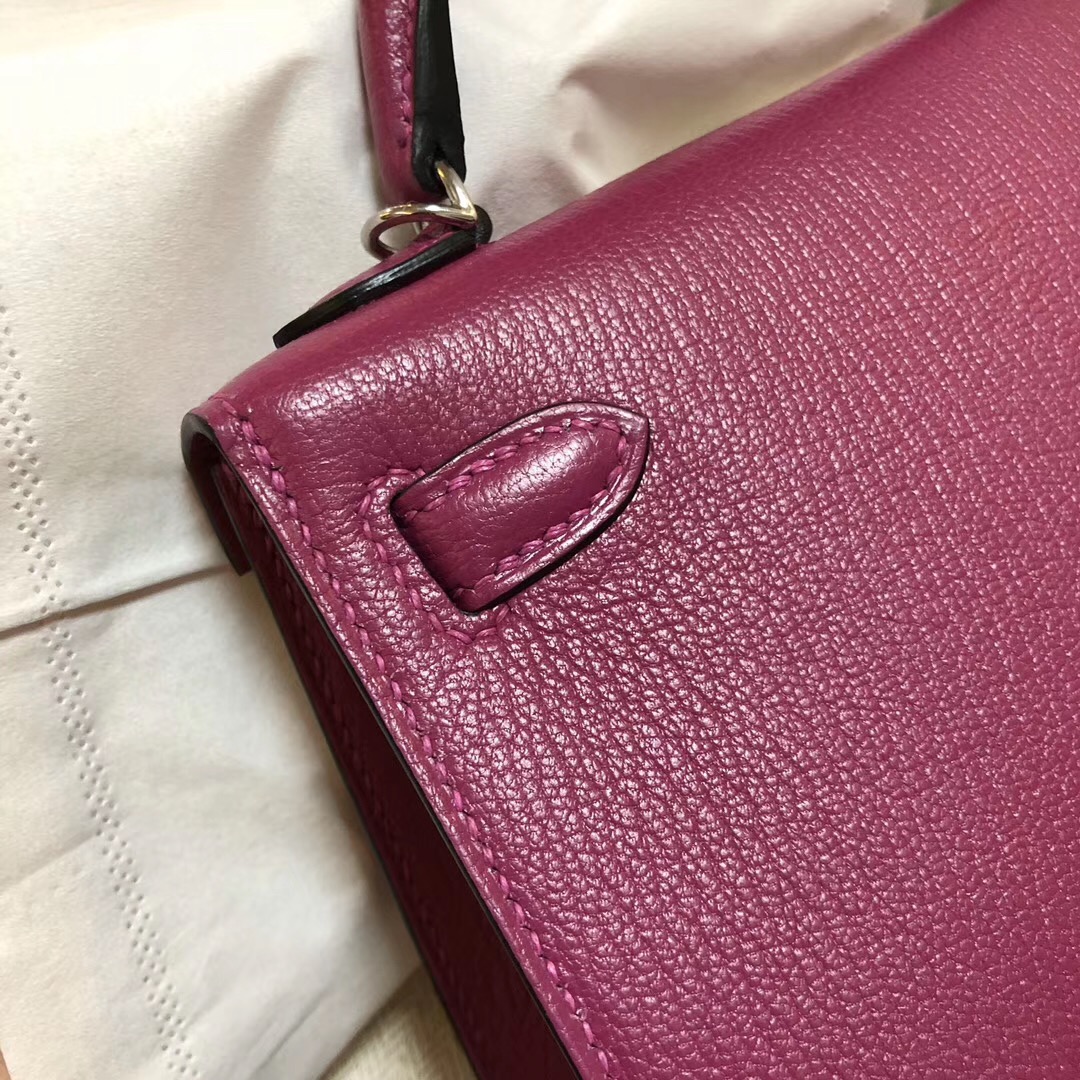 越南愛馬仕專賣店地址 Hermes Kelly Mini 2代 Chevre L3玫瑰紫 Rose Purple