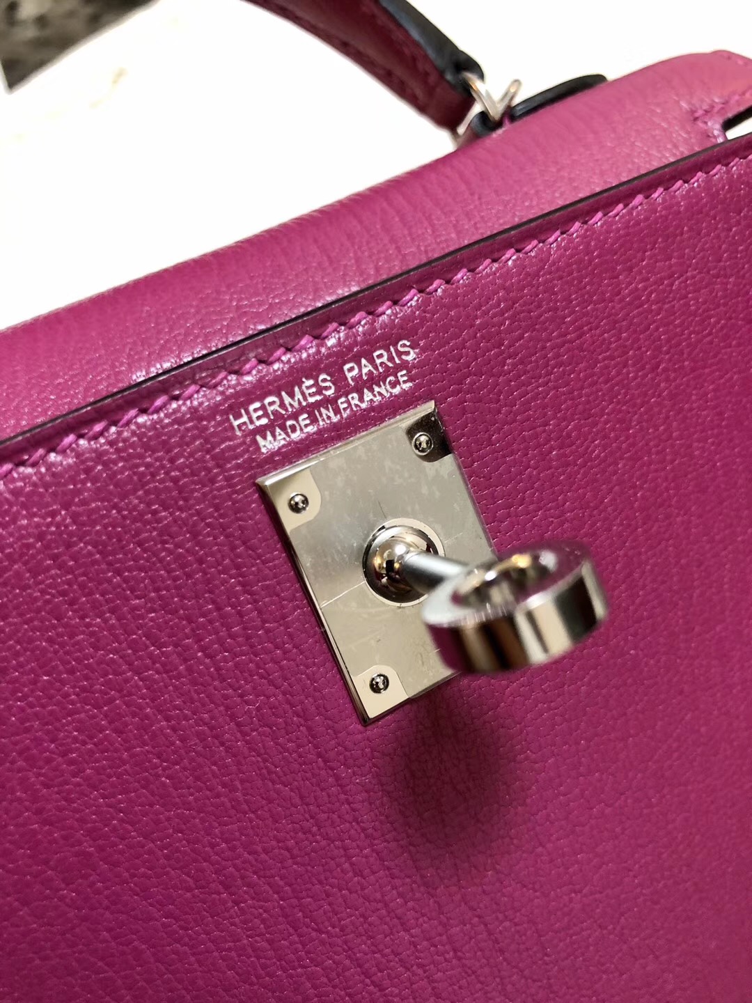 越南愛馬仕專賣店地址 Hermes Kelly Mini 2代 Chevre L3玫瑰紫 Rose Purple