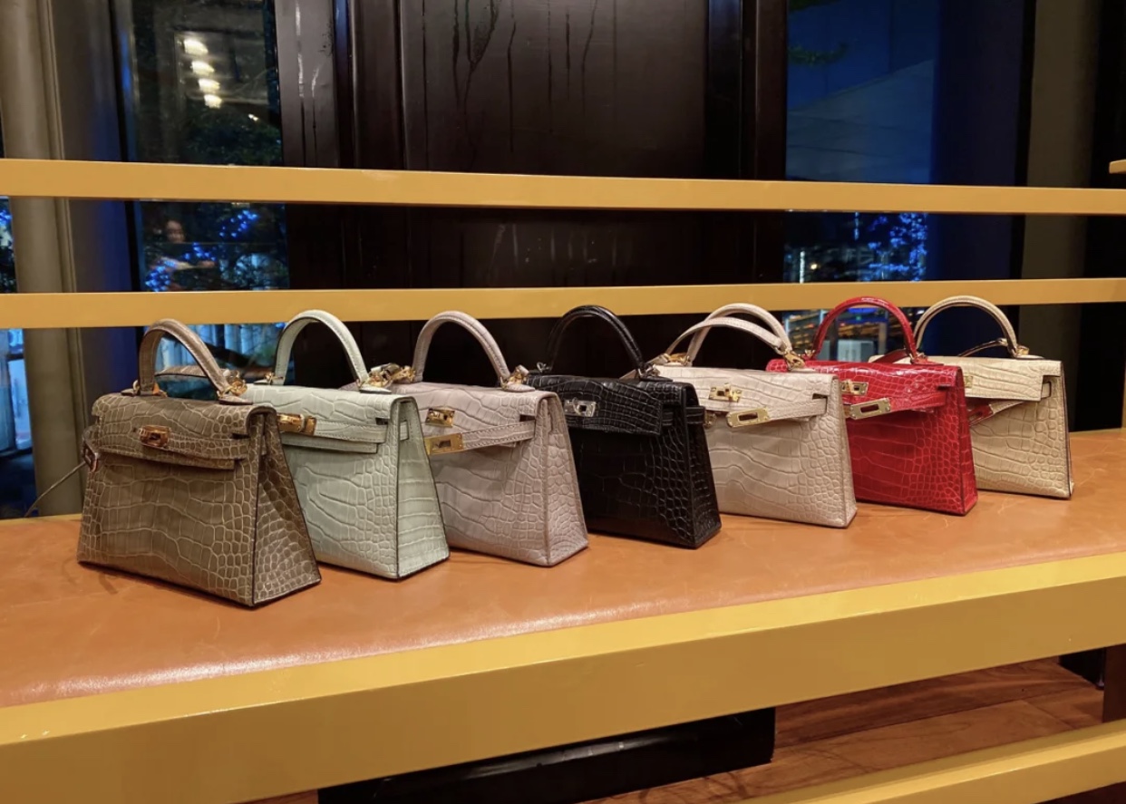 香港新界 香港灣仔區愛馬仕包包定制  Hermes Kelly Mini 2代 美洲鱷魚