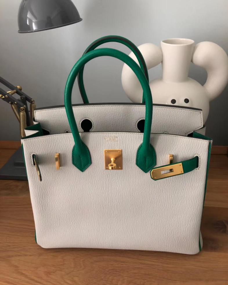 香港九龍城區 愛馬仕拼色山羊皮鉑金包 Hermes Birkin 25cm Hss Chevre 山羊皮