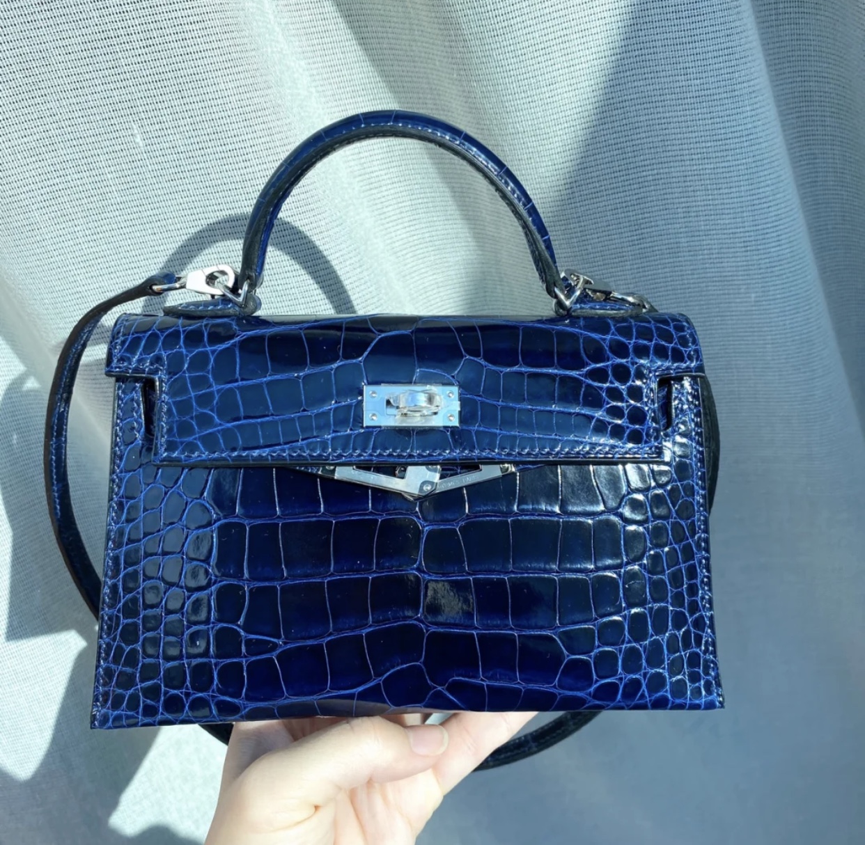 愛馬仕Hermes kelly mini二代 CK73寶石藍 Blue Sapphire 價格 報價行情