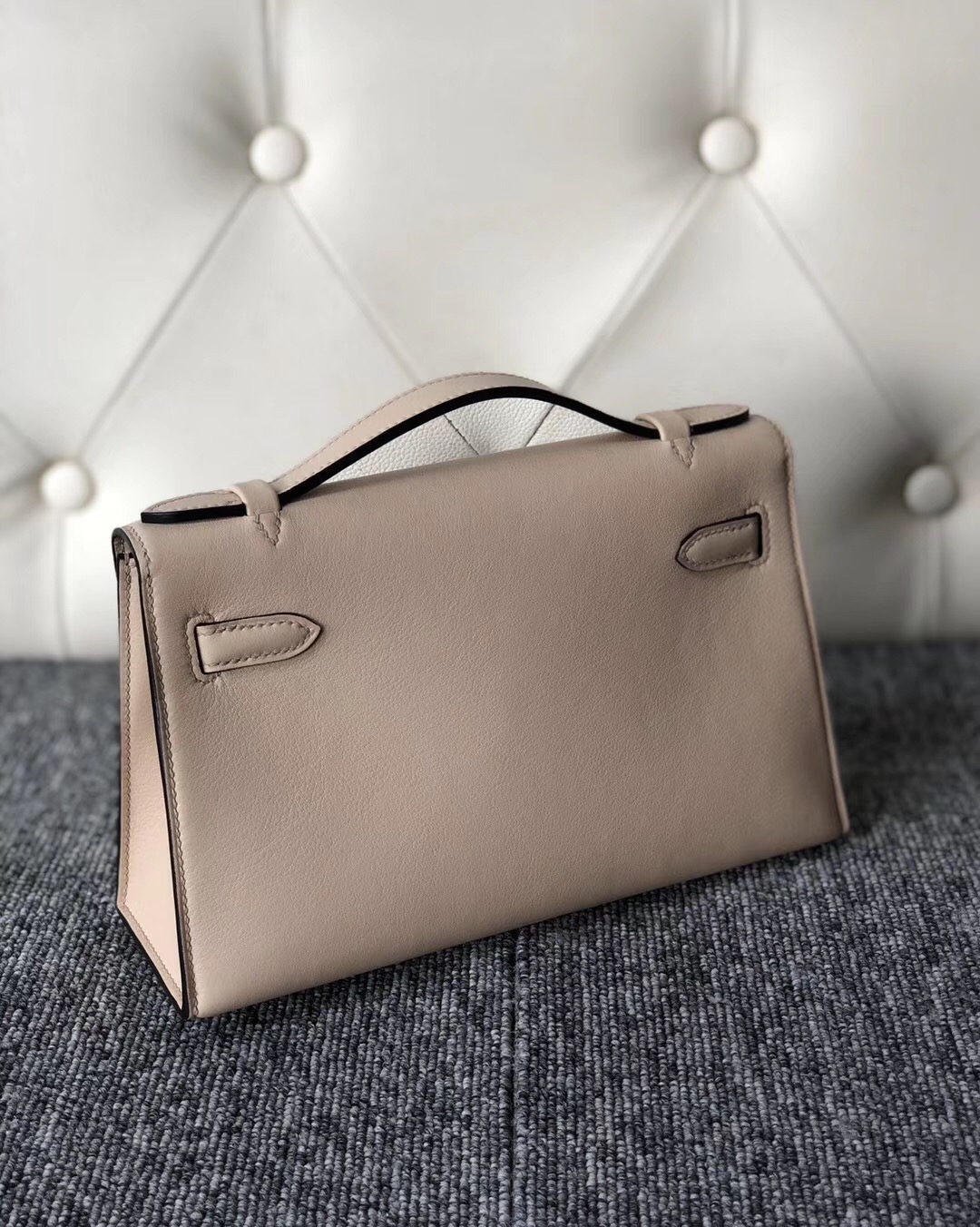 Hermes Mini Kelly Pochette U4 絲絨綠 9D 琥珀黄 S2 風衣灰 M8 瀝青灰 Swift calfskin