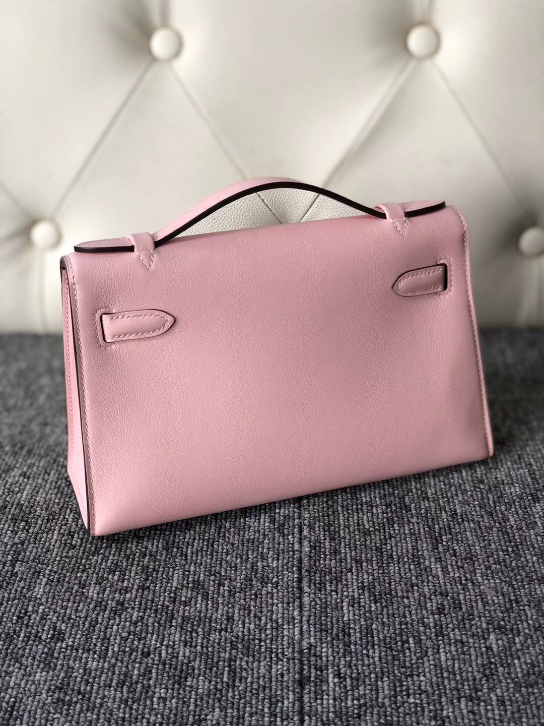 Hermes Mini Kelly Pochette U4 絲絨綠 9D 琥珀黄 S2 風衣灰 M8 瀝青灰 Swift calfskin