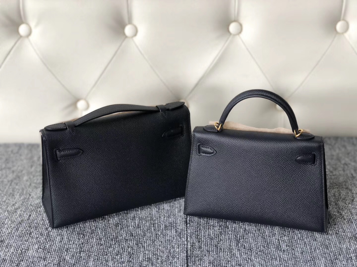 臺灣新北市Hermes Kelly Mini 2代 9D琥珀黃 9I玉蘭粉 CK10奶昔白 CK18大象灰