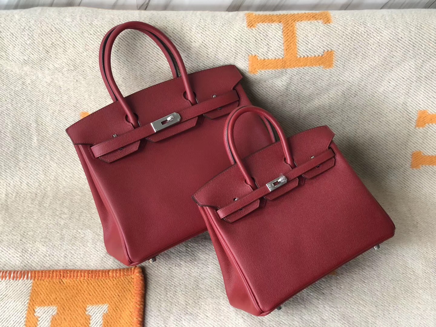 愛馬仕 Hermes K1石榴红 Rouge Grenat Birkin25 30cm Kelly25 28cm