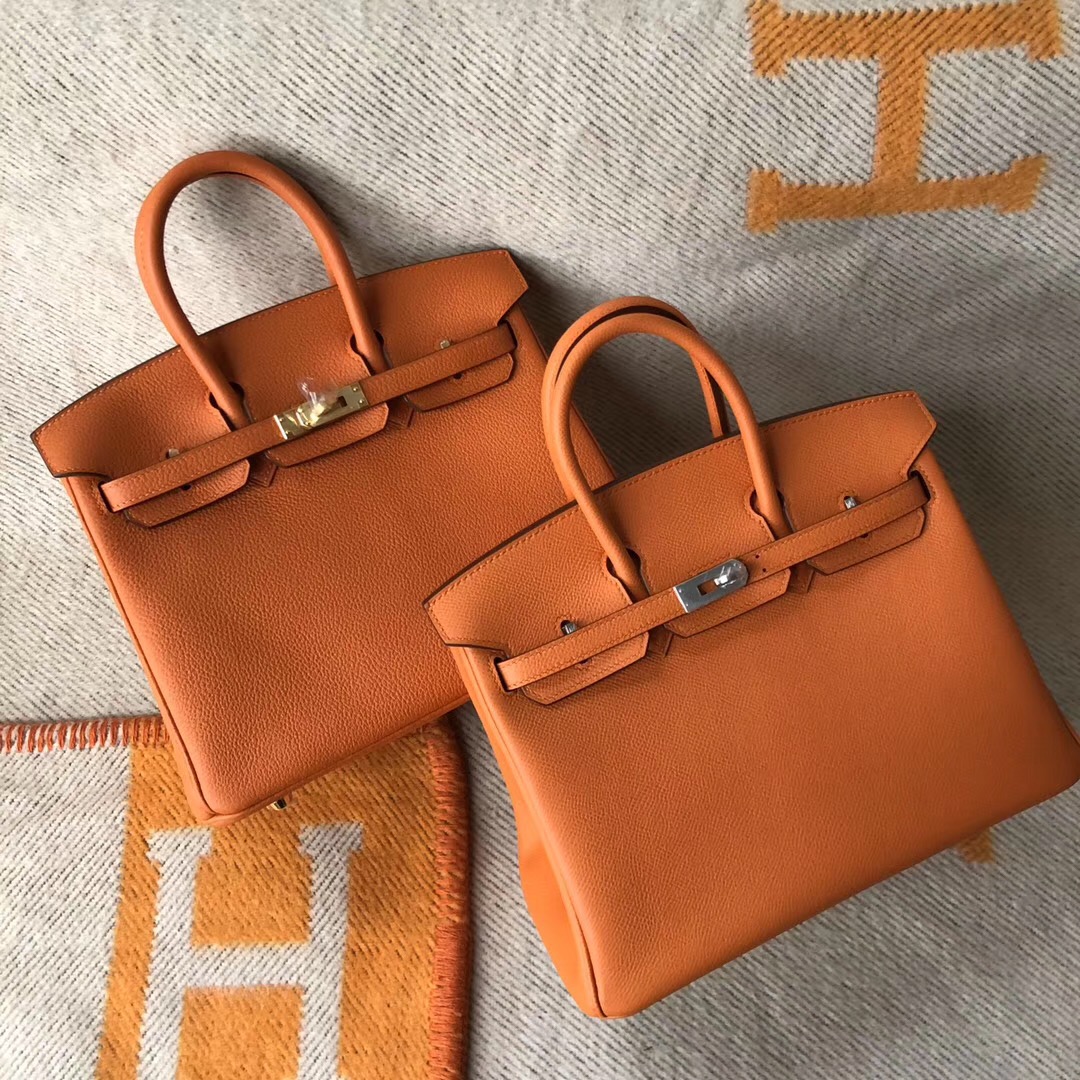 Hermes Birkin 25cm 愛馬仕 Hermes Kelly 25cm 28cm CK93橙色 Orange