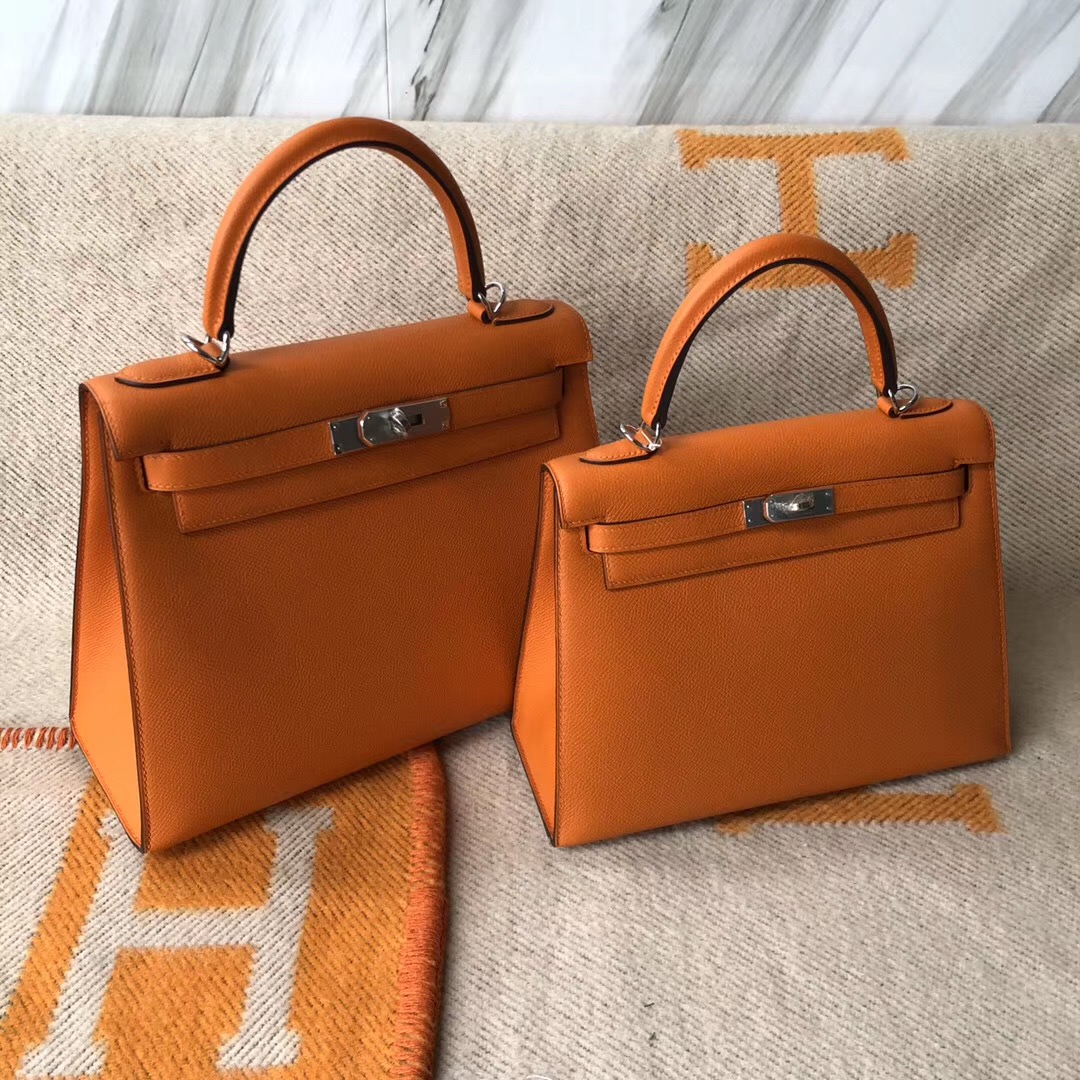 Hermes Birkin 25cm 愛馬仕 Hermes Kelly 25cm 28cm CK93橙色 Orange