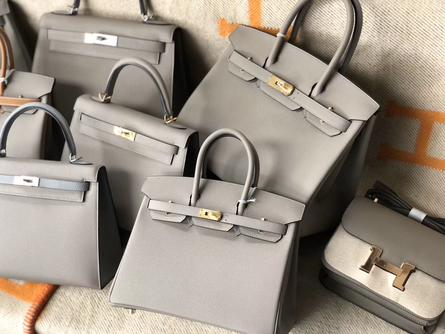 Hermes Birkin 25cm Kelly  25cm Epsom皮 M8瀝青灰 Griss Asphalte