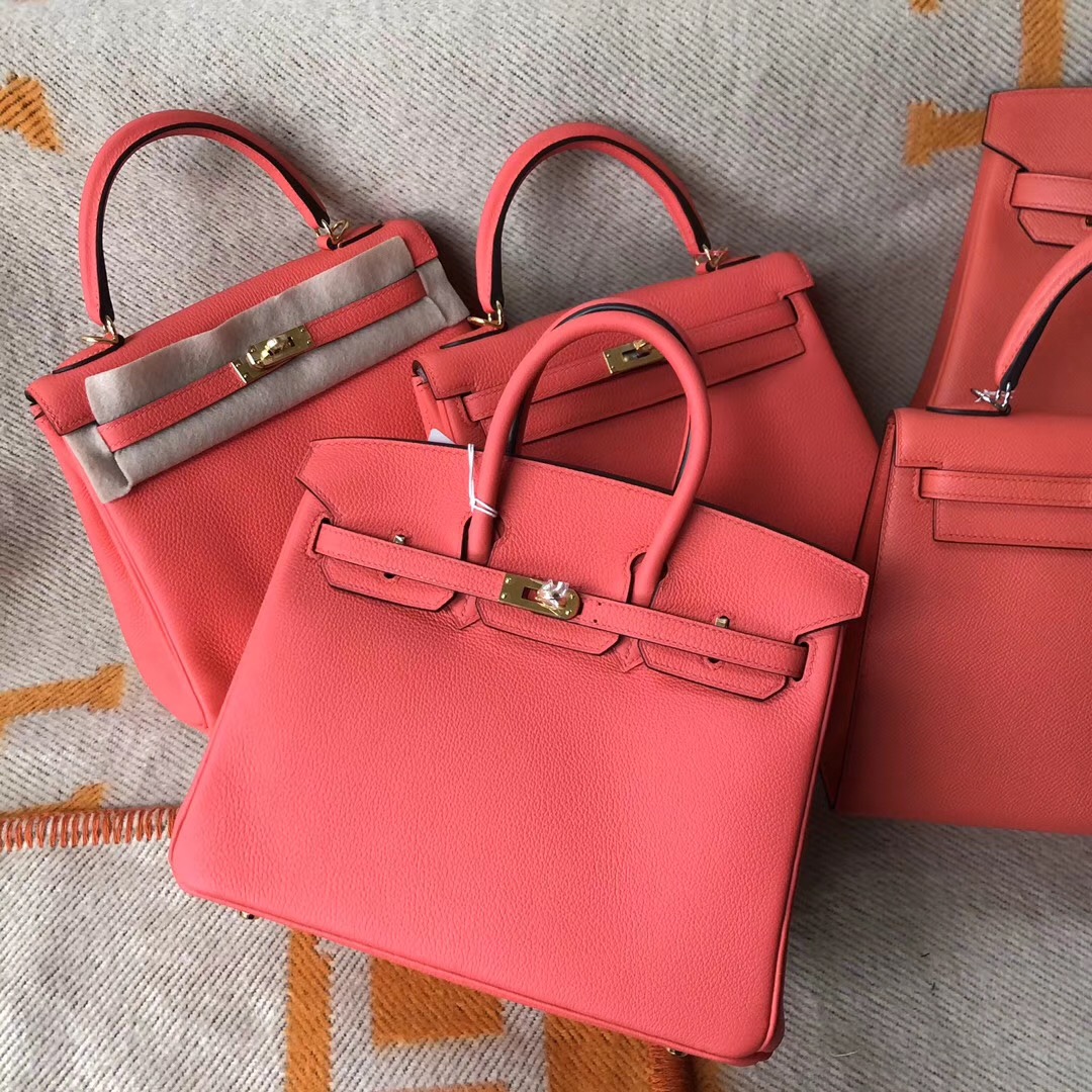 爱马仕 Hermes Birkin 25cm 30cm/Kelly 25cm T5蜜桃粉 Rose Jaipur