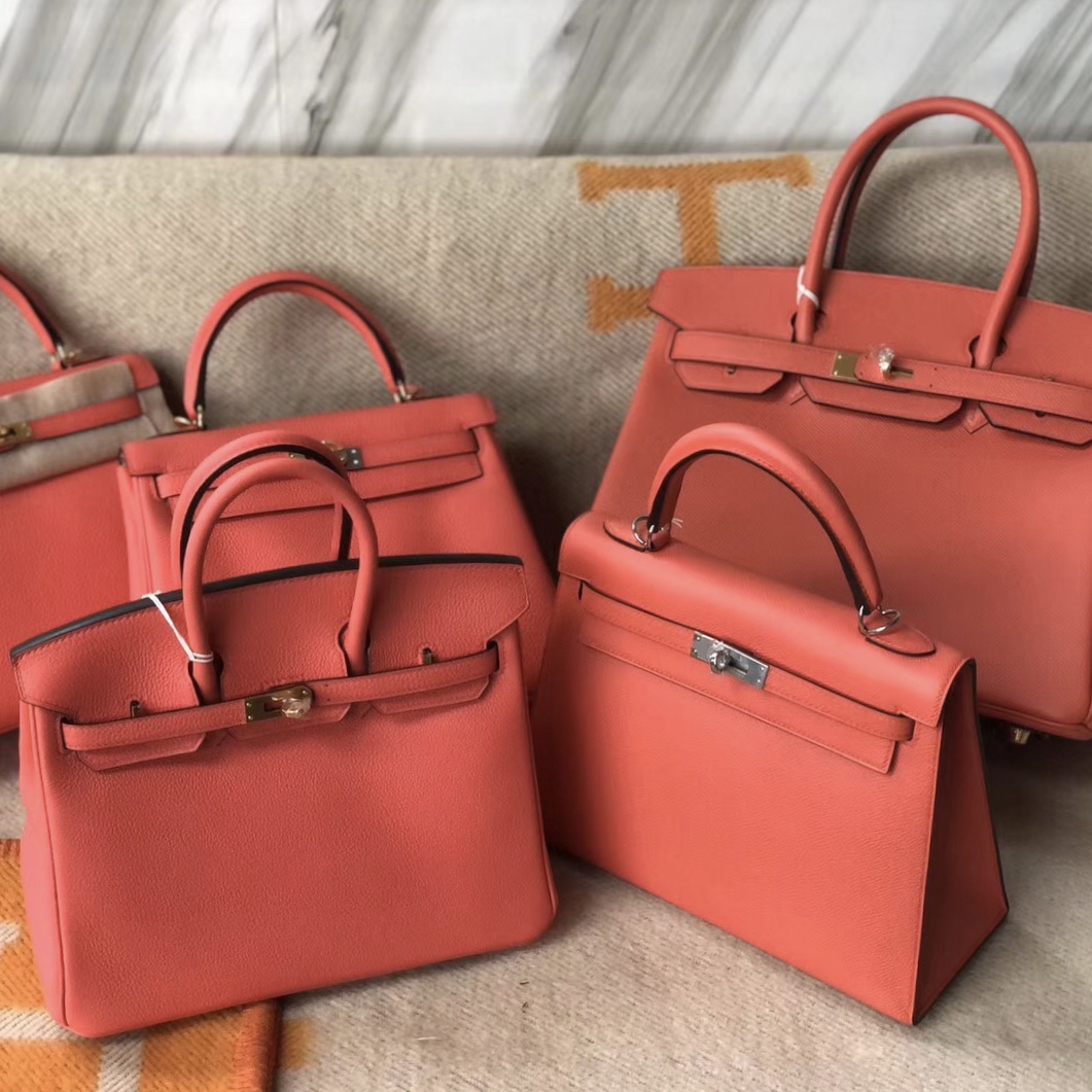 爱马仕 Hermes Birkin 25cm 30cm/Kelly 25cm T5蜜桃粉 Rose Jaipur