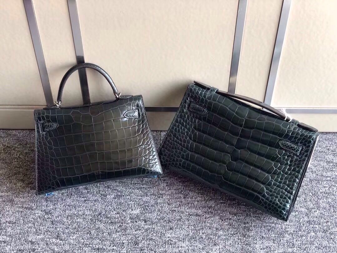 臺北市 Hermes MiniKelly Pochette MiniKelly 2代 6O松柏綠 Vert Cypres