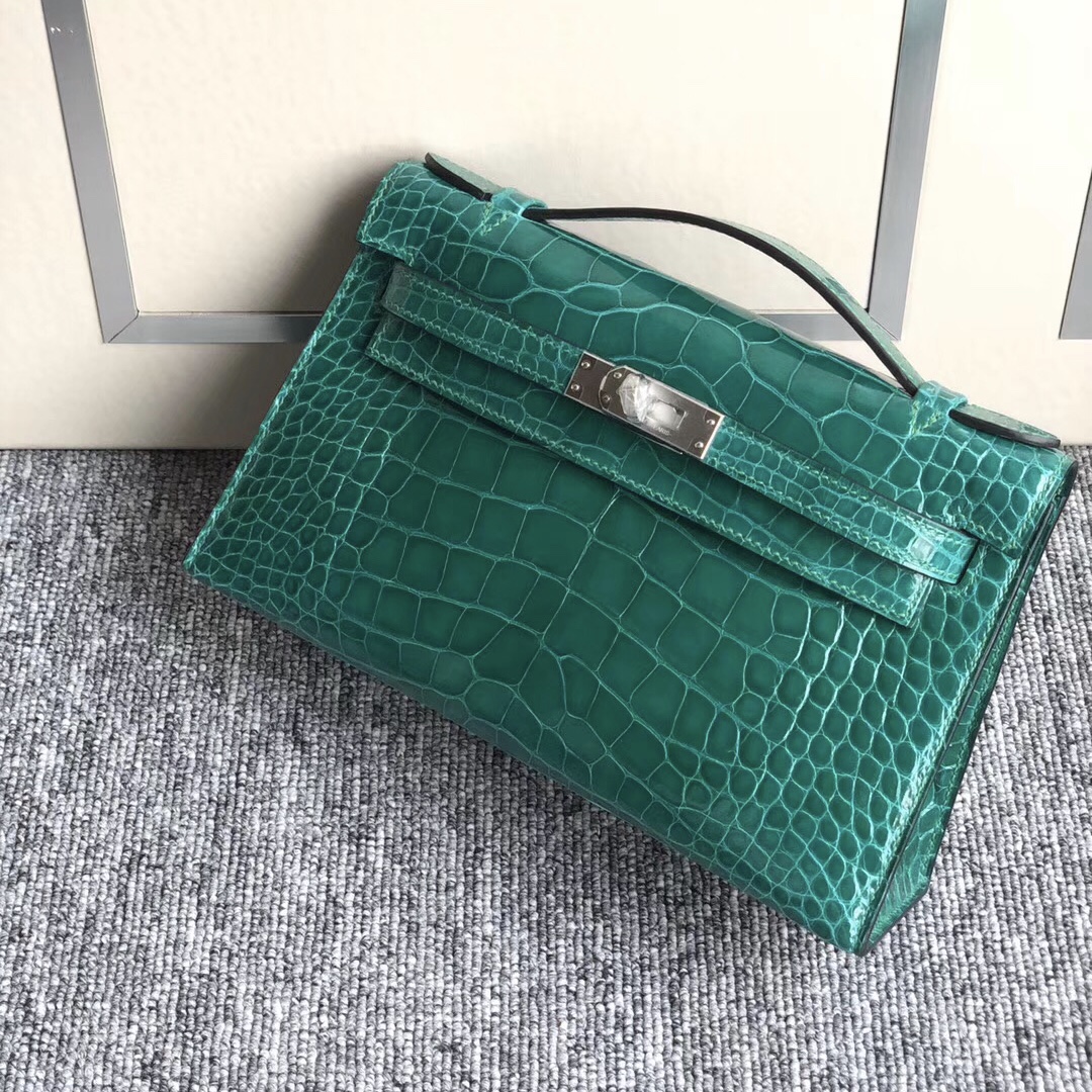 澳門聖安多尼堂區 Hermes Mini Kelly Pochette 1P鴨子藍 Blue Colvert