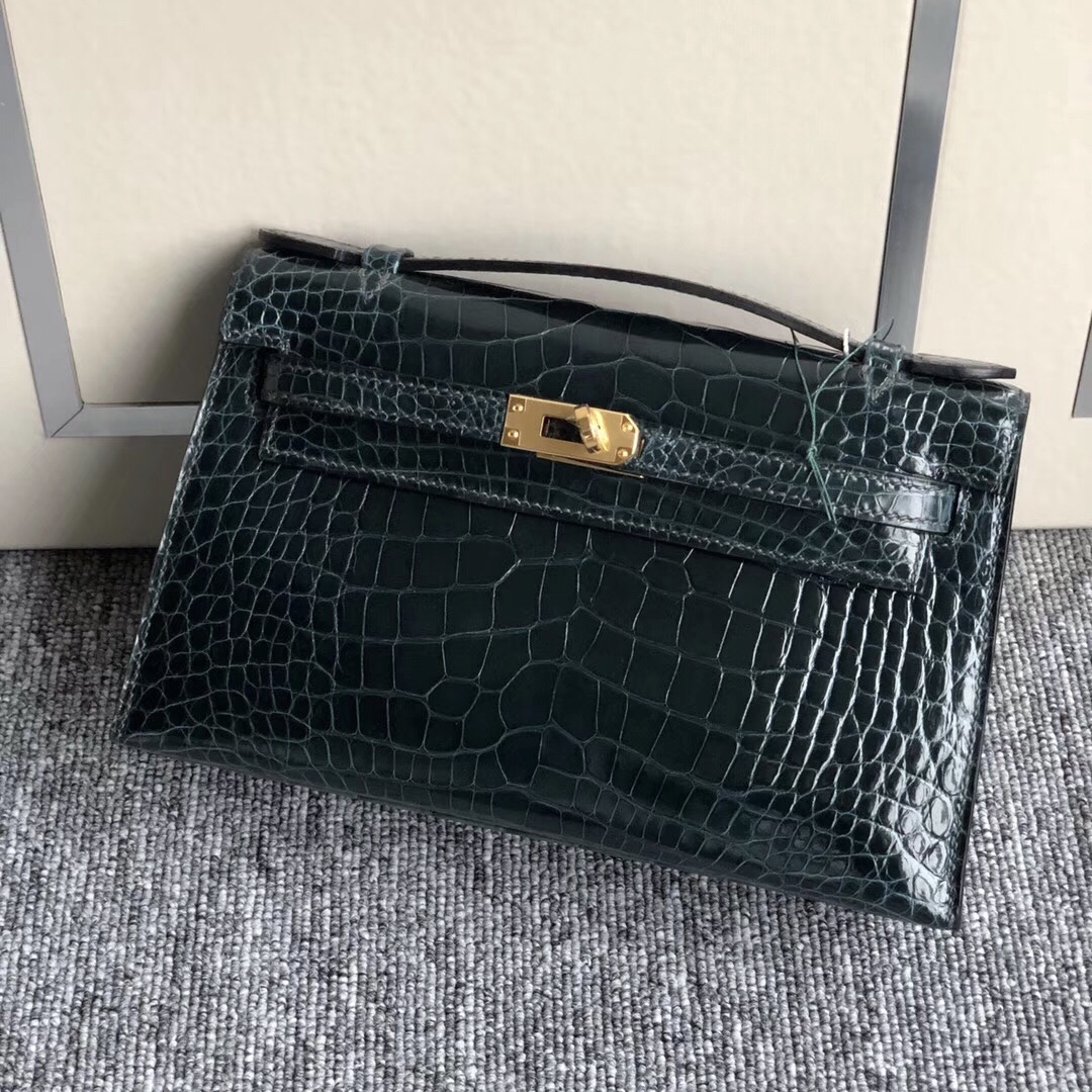 澳門聖安多尼堂區 Hermes Mini Kelly Pochette 1P鴨子藍 Blue Colvert