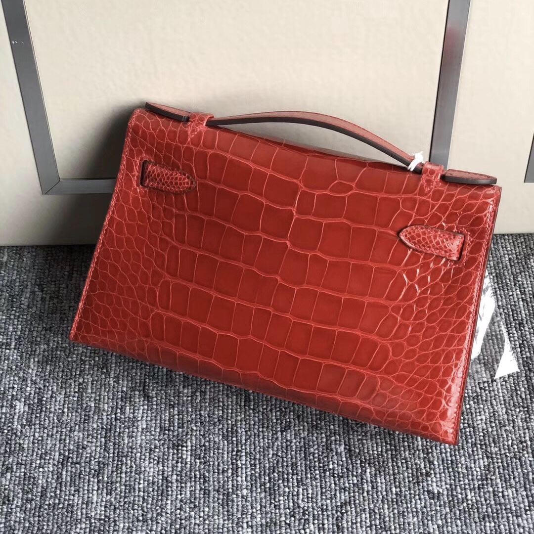 Hermes Mini Kelly Pochette N5加侖紫 ck95法拉利紅 6H橄欖綠