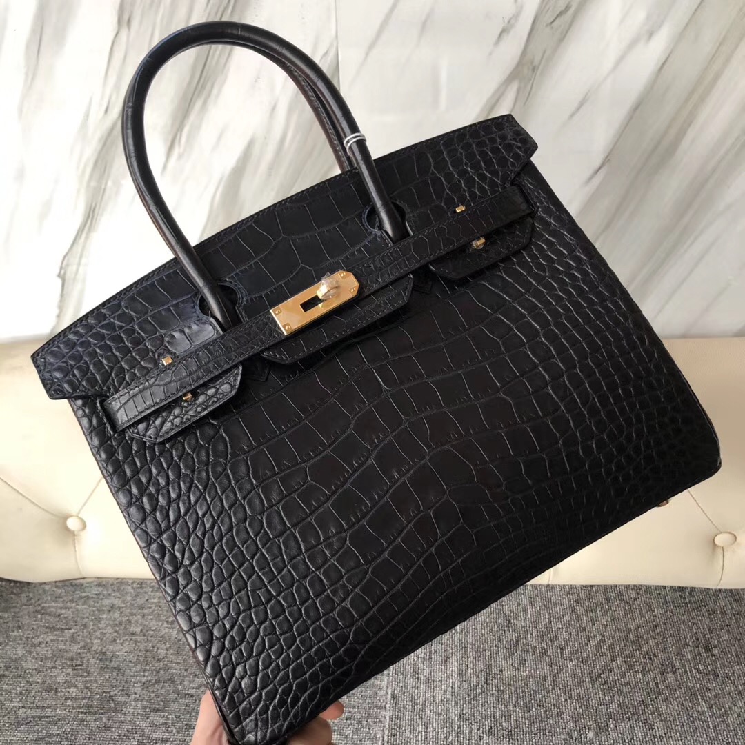 澳門半島花地瑪堂區 Hermes Birkin 30cm 霧面美洲鱷 ck89黑色 Noir