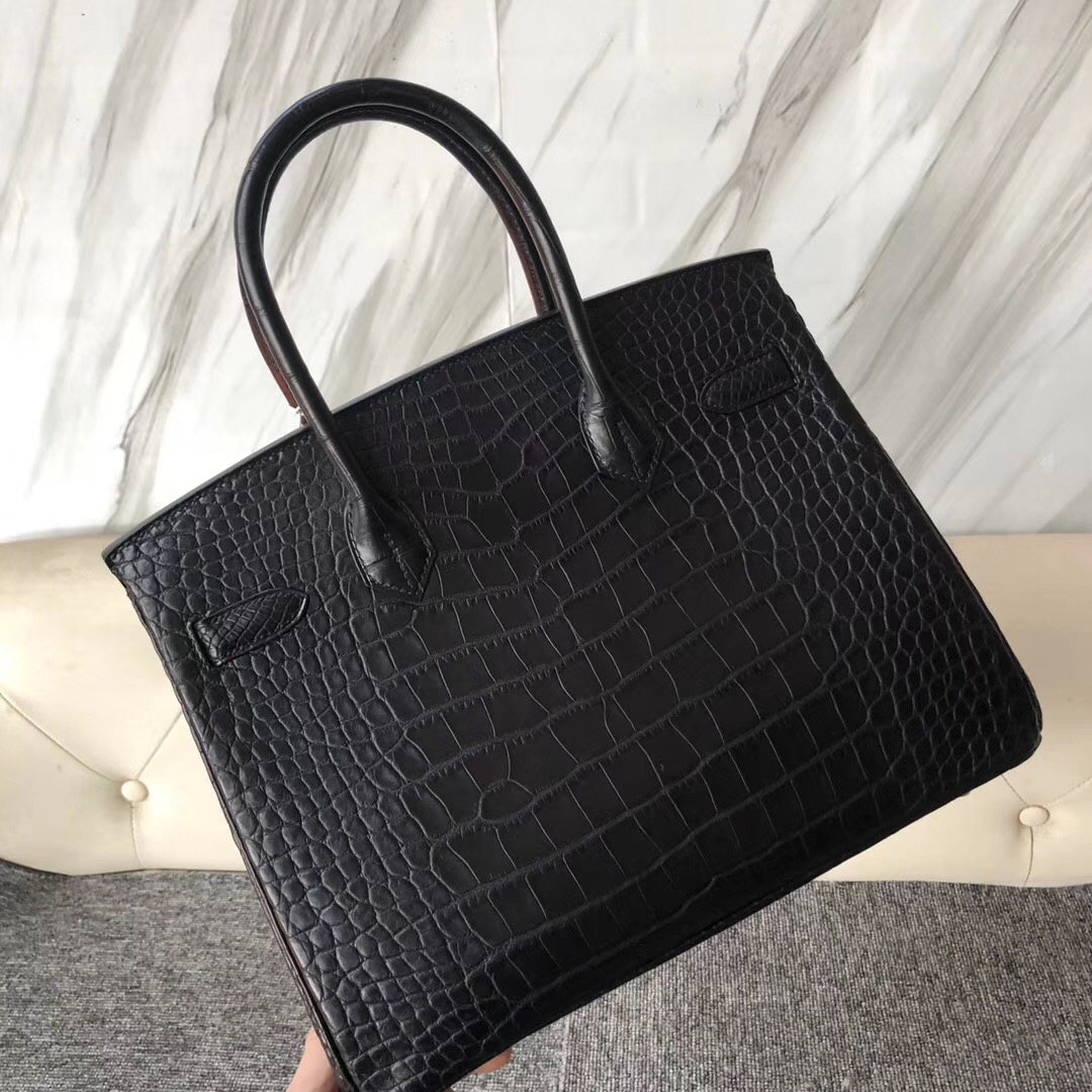 澳門半島花地瑪堂區 Hermes Birkin 30cm 霧面美洲鱷 ck89黑色 Noir