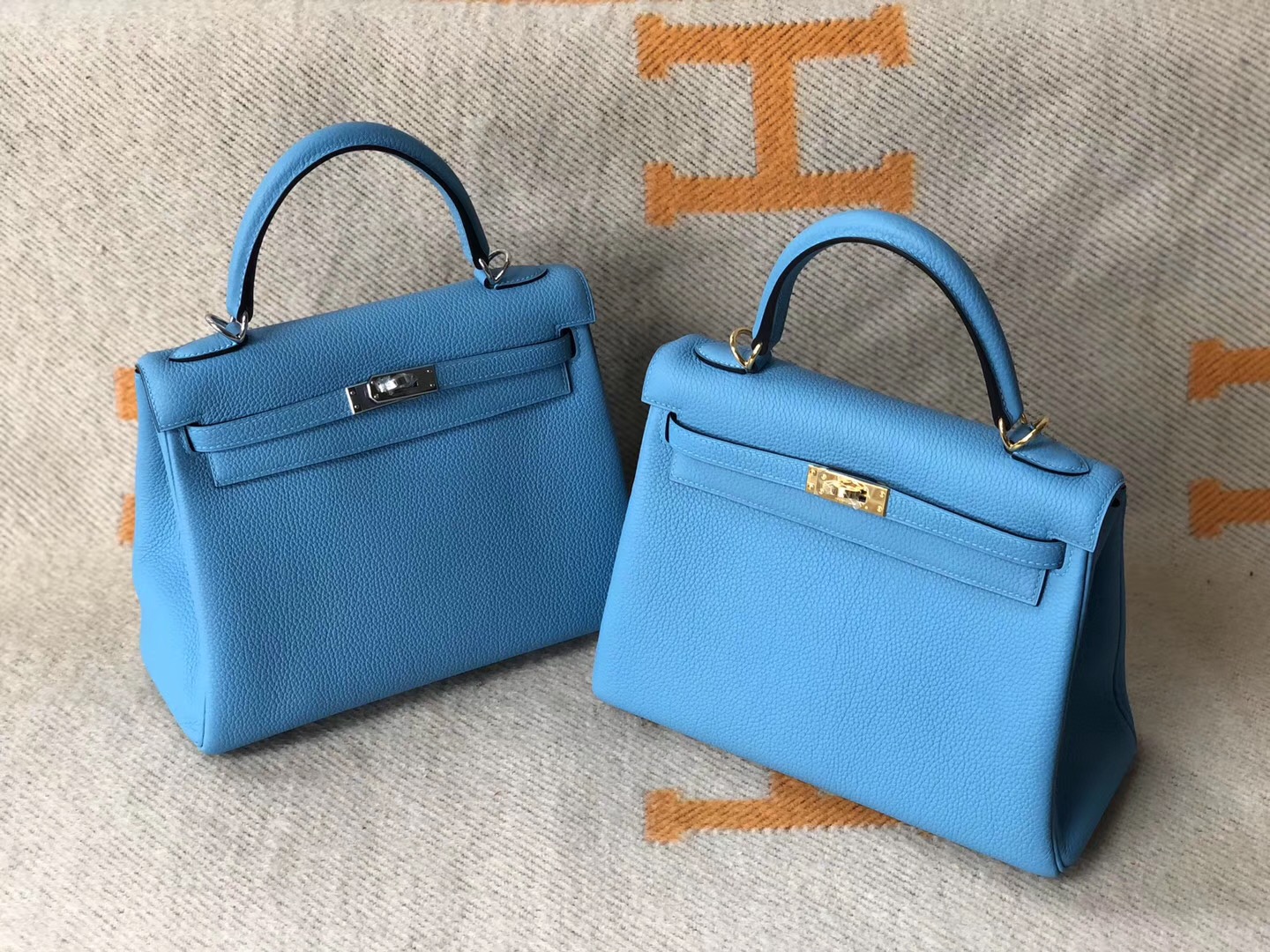 Hong Kong Hermes Birkin 25cm 美洲鱷N7風暴藍Blue Tempete上身效果圖-Qatar Kuwait Hermes  Birkin Kelly Lindy bag