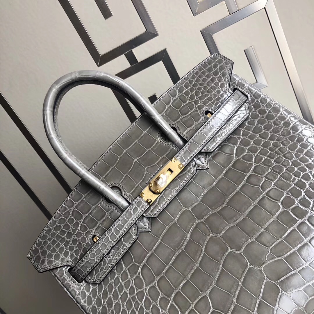 愛馬仕鉑金包第壹個買什麽顏色 Hermes Birkin25cm CK81斑鳩灰 Gris Tourterelle