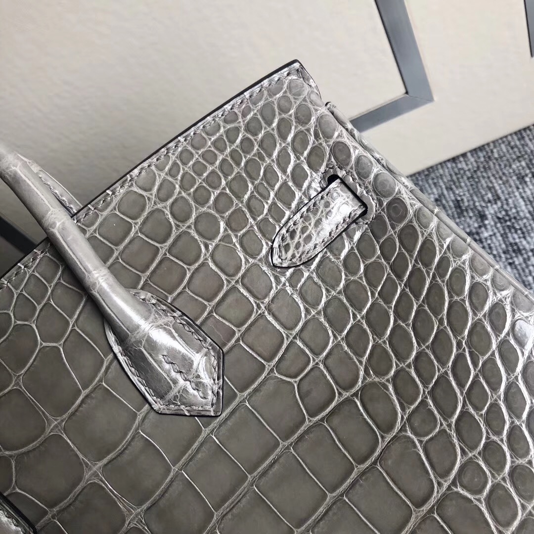 愛馬仕鉑金包第壹個買什麽顏色 Hermes Birkin25cm CK81斑鳩灰 Gris Tourterelle